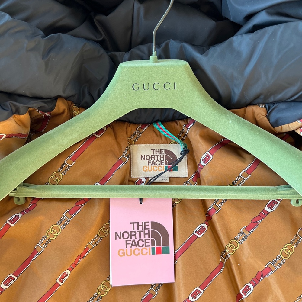 Gucci x Northface Black Puffer sz XS - Picture 5 of 16